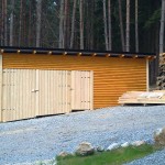 Stavba dřevěných garáží