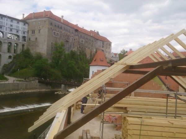 Výroba a montáž krovu Český Krumlov